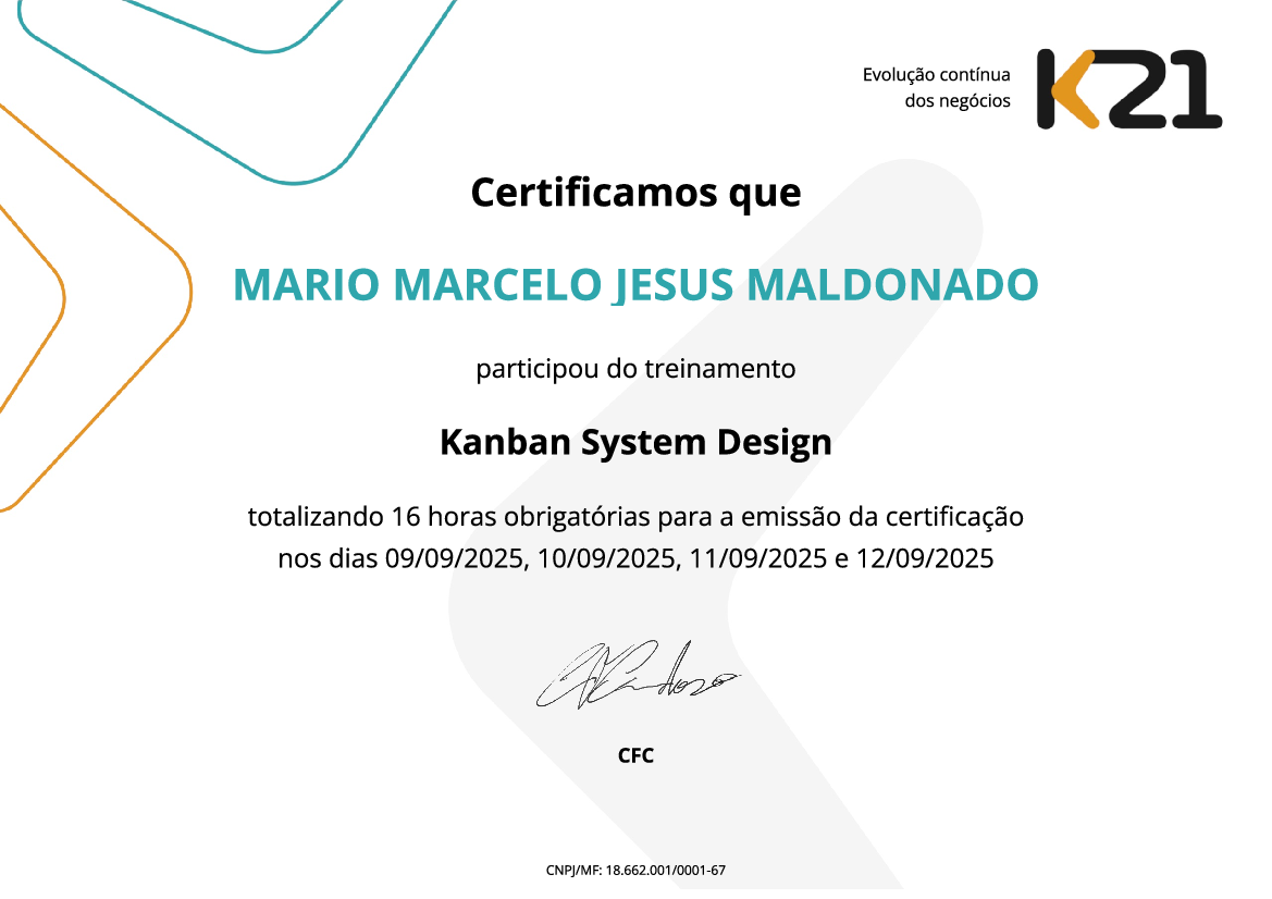 Certificado K21